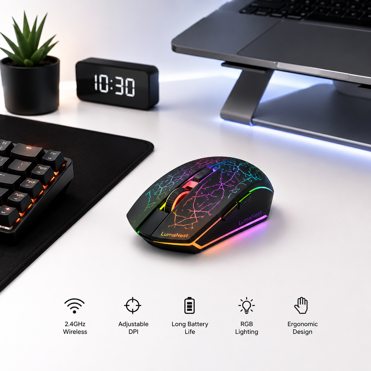 LumaNest Wireless Gaming Mouse